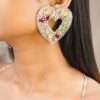 DIVA embellished heart studs - Image 4