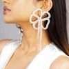 Statement bloom dangler earrings