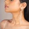 Bling abstract danglers (silver plated)
