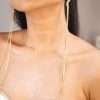LARA zig-zag danglers (gold plated)