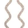 Zig-zag bling earrings (GOLD) - Image 2