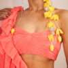 DIVA yellow Petal Vine asymmetric dangle earrings - Image 3