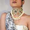 Handcrafted grey necklace set - Image 2
