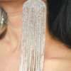 "Silver Sparkle Crystal Cascades"