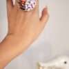 Royal Orchid Crystal Ring - Image 2