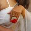 Crimson Bloom – Floral Red Statement Ring