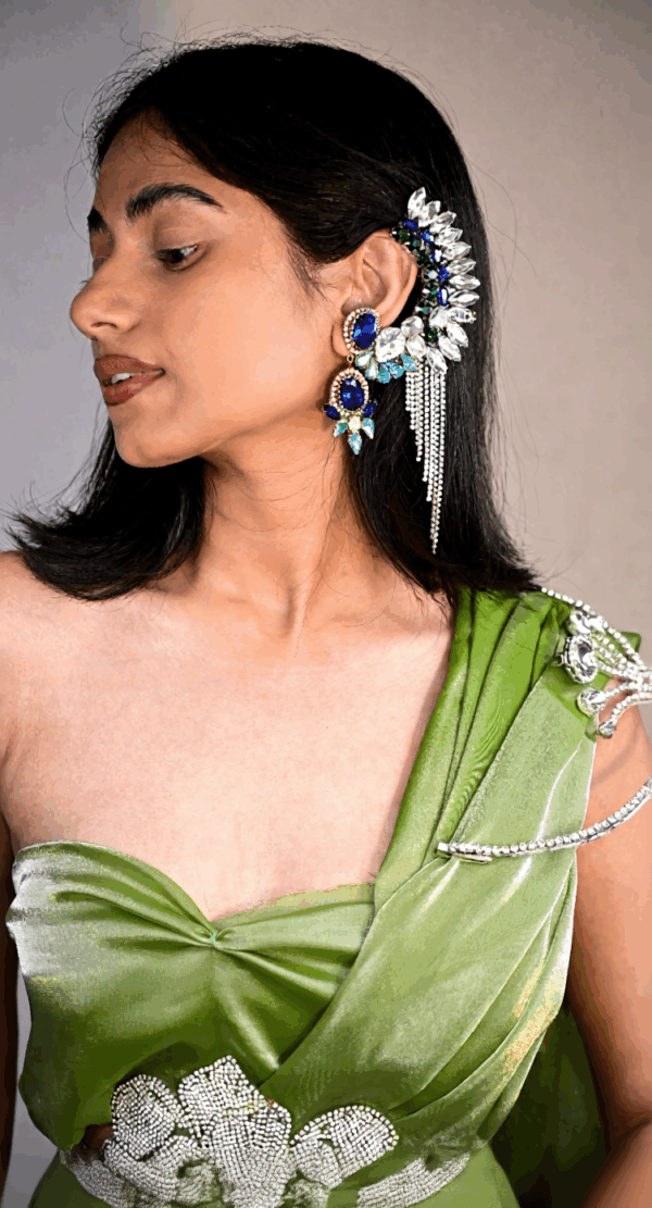 DIVA EARCUFF IN BLUE - Image 2