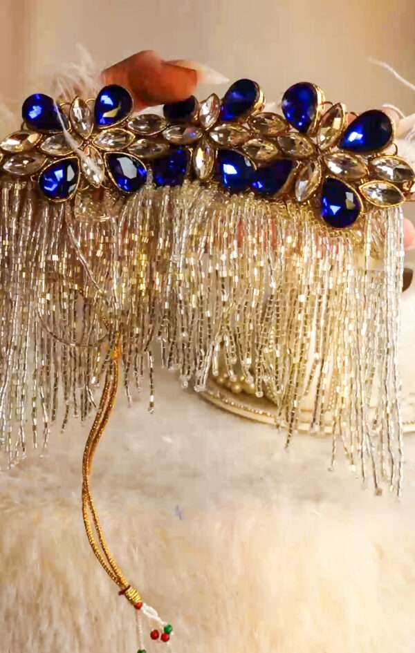 Sapphire Fringe Queen Choker